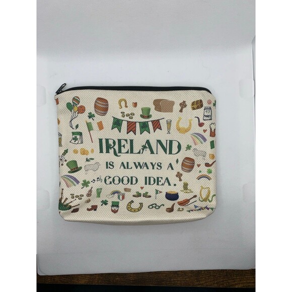 Irish Gift Bundle Bag w/ Shamrock Keychain, Bracelets, Celtic Necklace & Tattoo - Picture 6 of 8